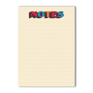 Bloc de notas A6 con notas rayadas retro