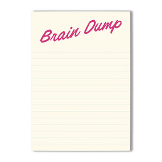Brain Dump Notes A6 Notepad