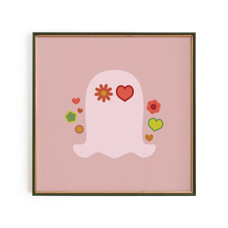 Groovy Ghost Art Print 8" x 8"