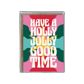 Juego de minitarjetas Have a Holly Jolly Good Time en caja en multicolor