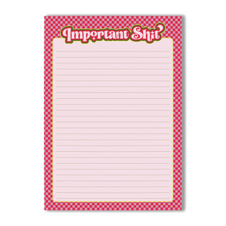 Important Shit Lined Notepad A5