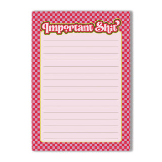 Important Shit Lined Notepad A6
