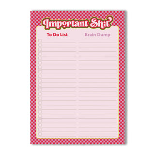 Important Shit Planner Notepad A5