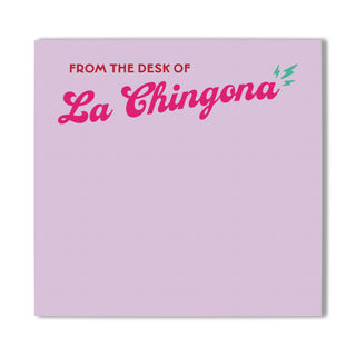 From the Desk of La Chingona Sticky Notes in Purple