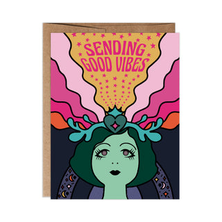 Sending Good Vibes A2 Greeting Card