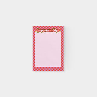 Important Shit Blank Notepads - 4.25 x 6.25