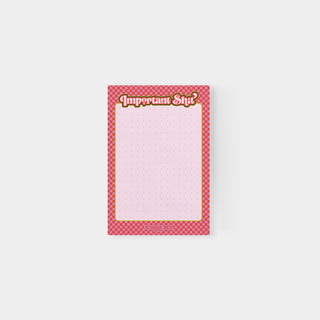 Important Shit Dotted Notepads - 4.25 x 6.25