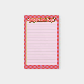 Important Shit Lined Notepads - 5.5 x 8.5