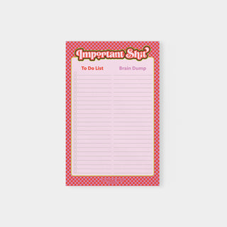 Important Shit Planner Notepads - 5.5 x 8.5