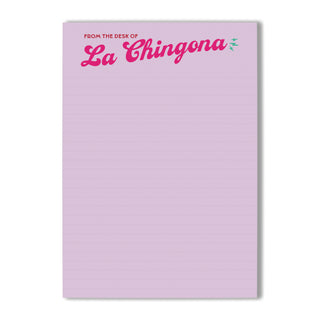 From the Desk of La Chingona Notepad A5, Purple