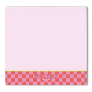 Retro Checkerboard Blank Sticky Notes